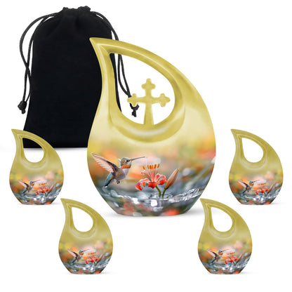 10-Inch Humming Bird Urn, 