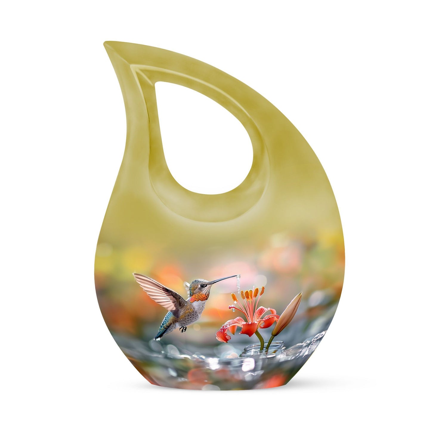 10-Inch Humming Bird Urn, 
