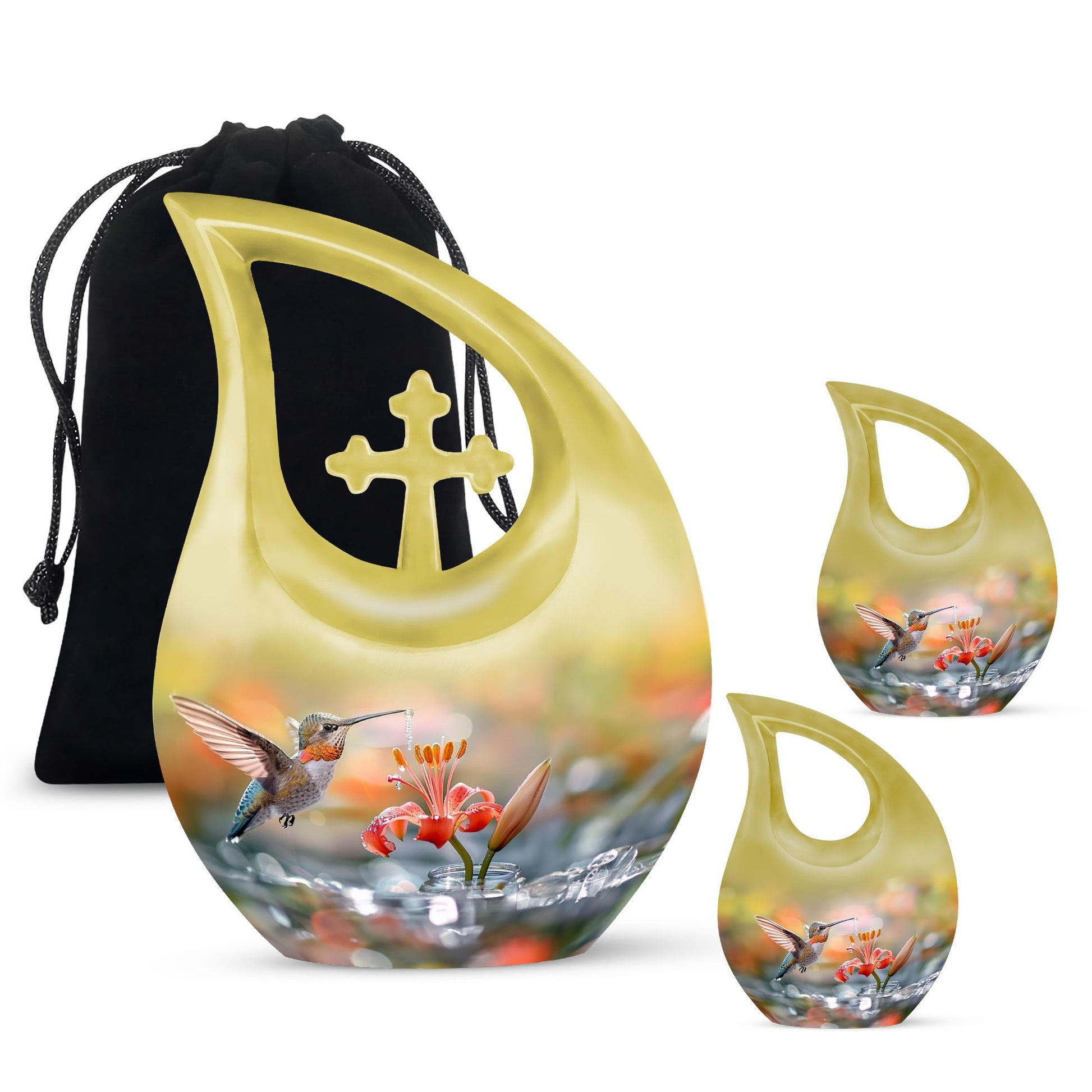 10-Inch Humming Bird Urn, 