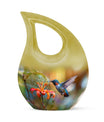10-inch Humming Bird Cross Drop design Cremation Urn,