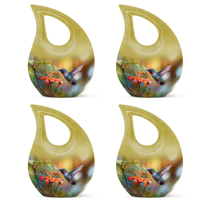 10-inch Humming Bird Cross Drop design Cremation Urn,
