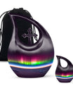 Aurora themed, 10-inch Cross Drop design cremation urn 