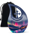 10-inch Aurora Cross Drop Urn