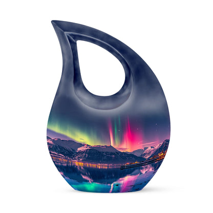 10-inch Aurora Cross Drop Urn