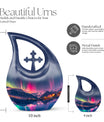 10-inch Aurora Cross Drop Urn