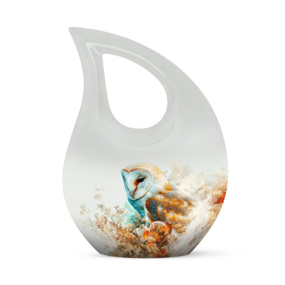 10-Inch Barn Owl design Memorial Urn