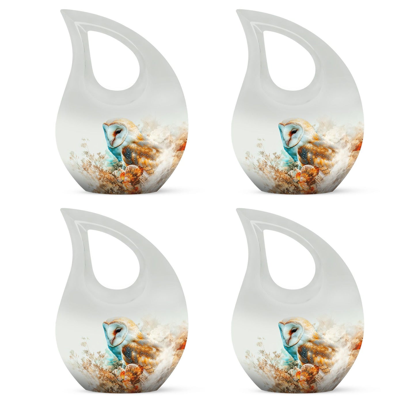 10-Inch Barn Owl design Memorial Urn