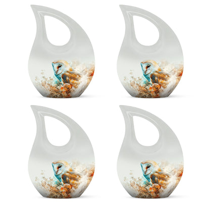 10-Inch Barn Owl design Memorial Urn