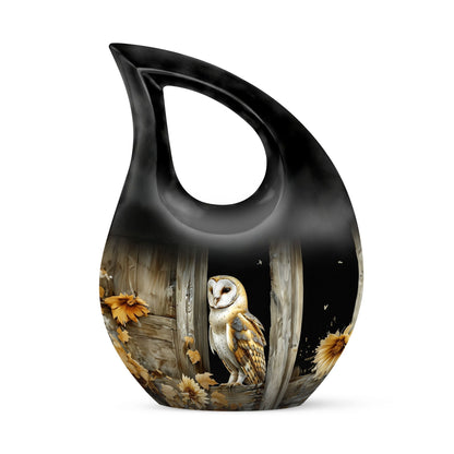 10 inch Barn Owl Urn