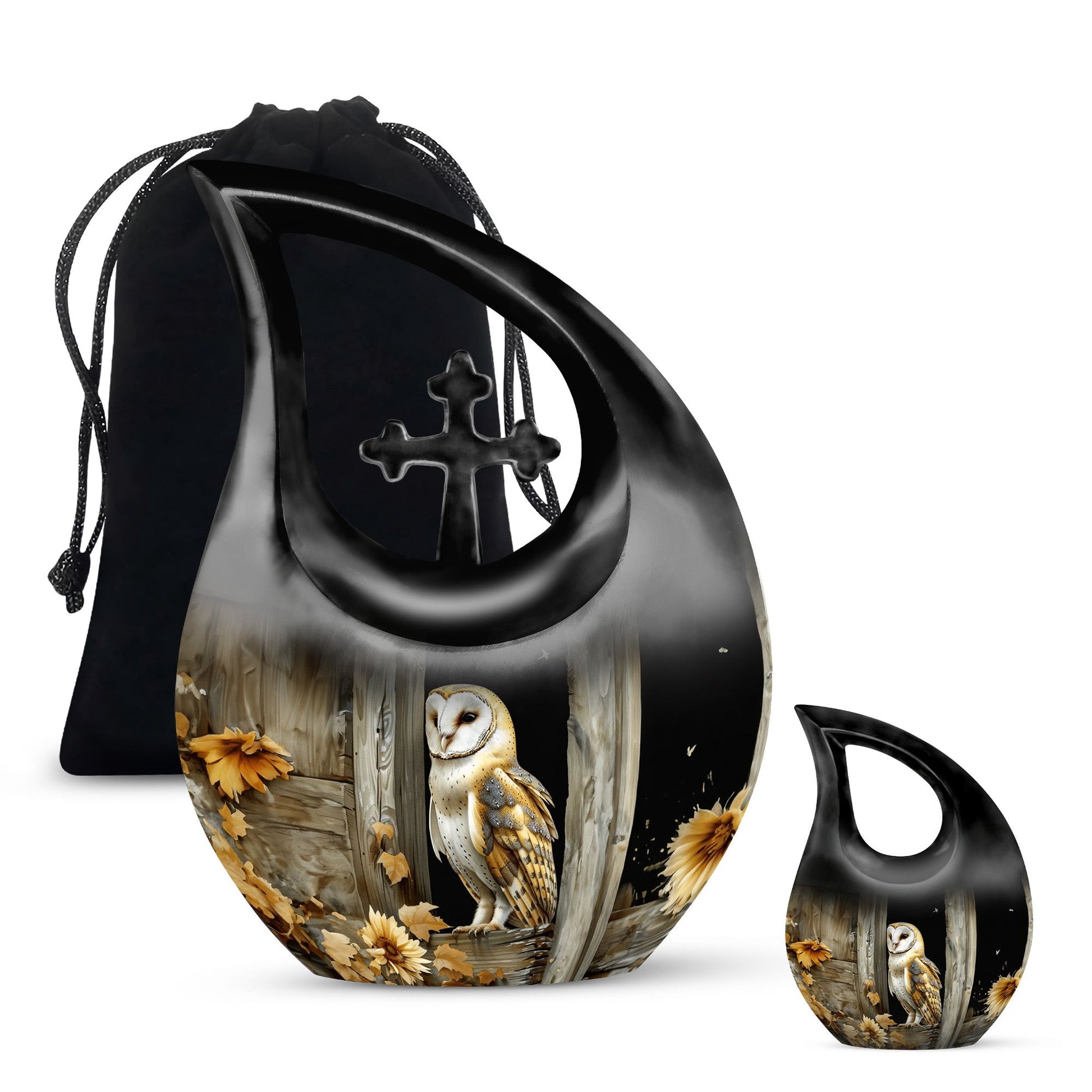 10 inch Barn Owl Urn