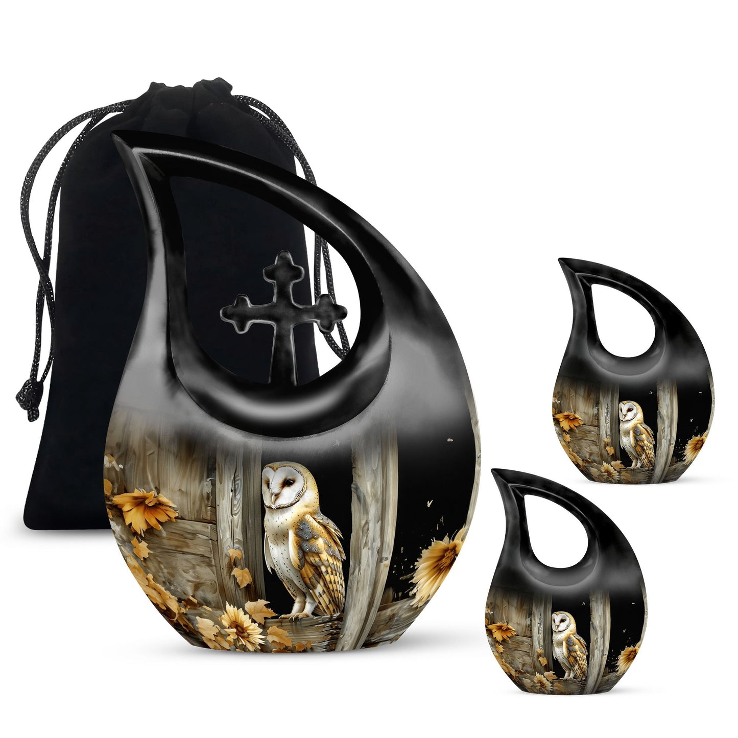 10 inch Barn Owl Urn