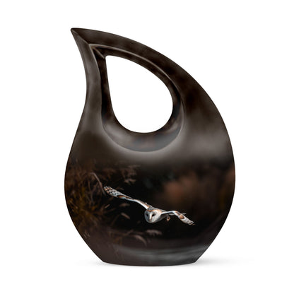 10-inch Barn Owl Urn, 