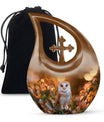10-inch Barn Owl memorial urn 