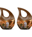 10-inch Barn Owl memorial urn 