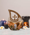10-inch Barn Owl memorial urn 