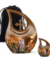 10-inch Barn Owl memorial urn 