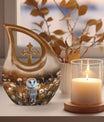 Barn Owl Urn 