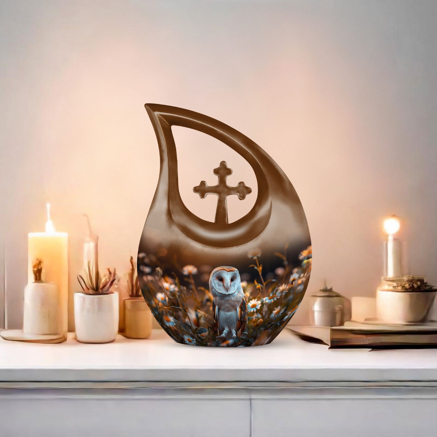 Barn Owl Urn 