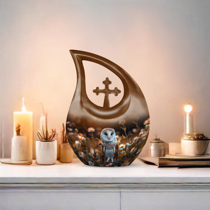 Barn Owl Urn 