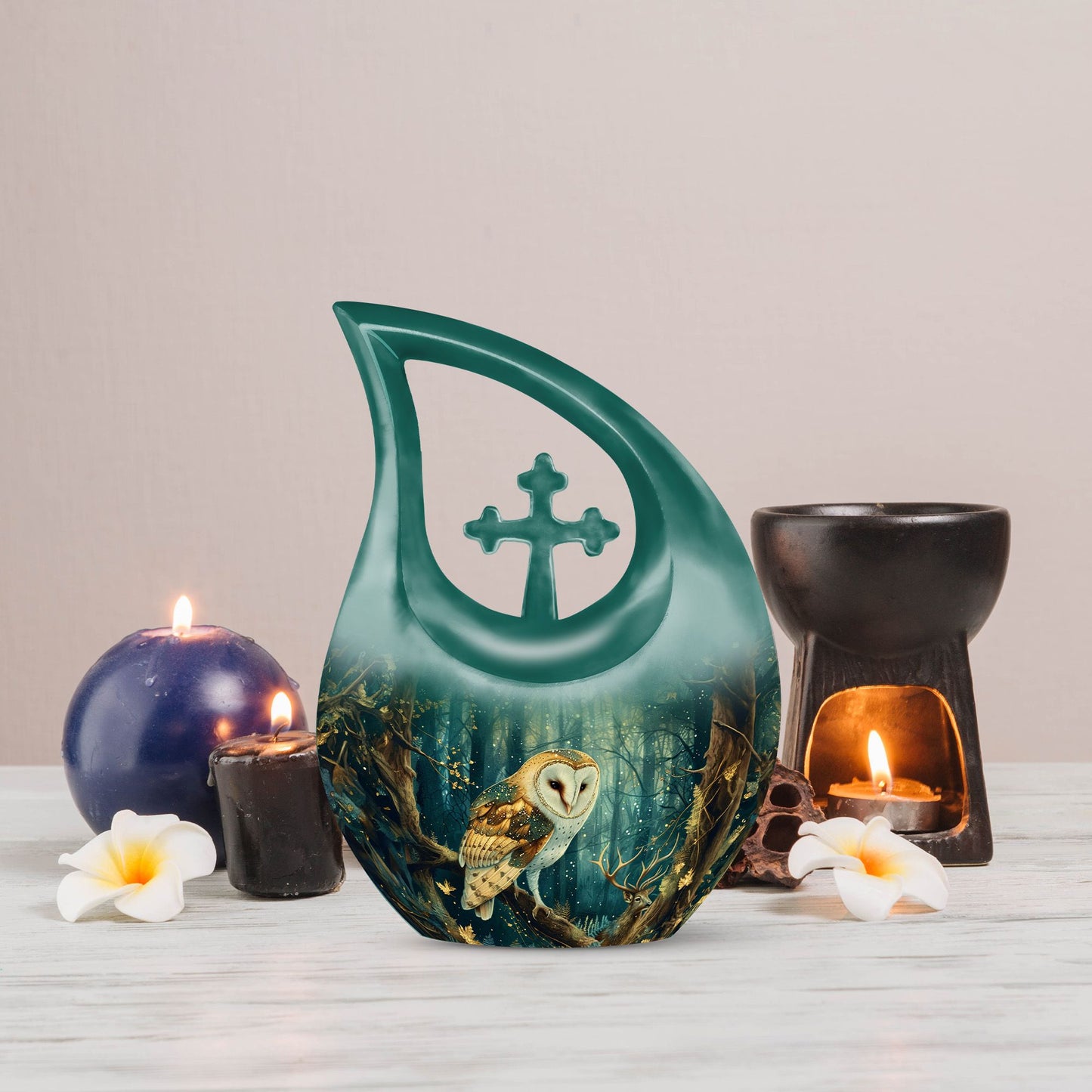10 Inch Barn Owl Urn 