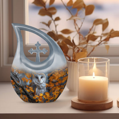10 inch Barn Owl Urn