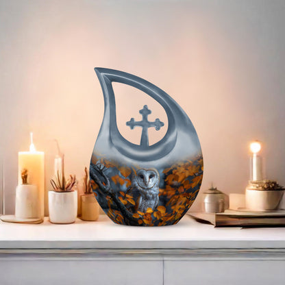 10 inch Barn Owl Urn