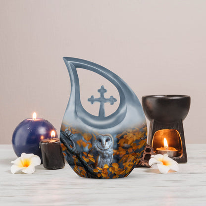 10 inch Barn Owl Urn