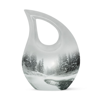 10-inch Mountain Winter Urn 
