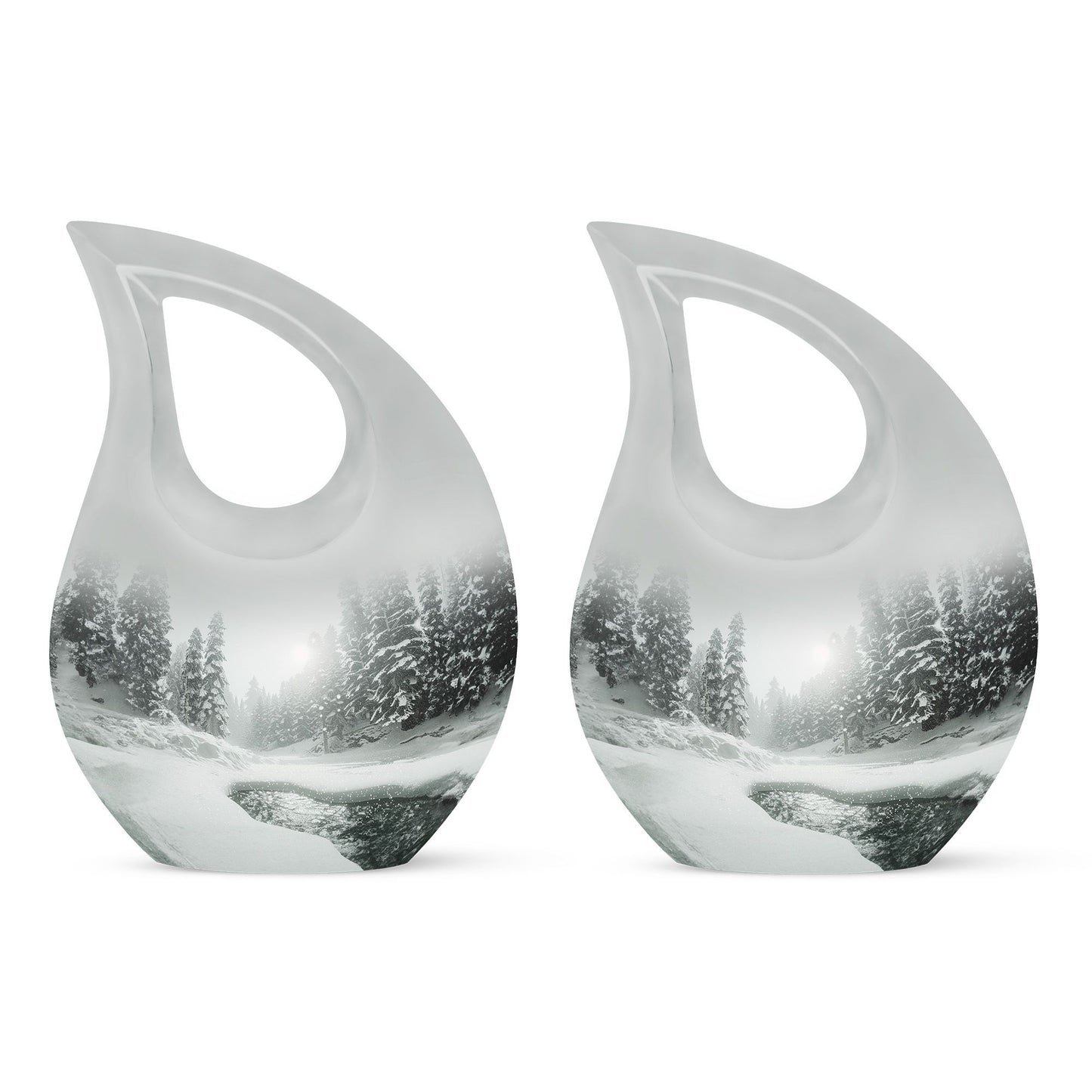10-inch Mountain Winter Urn 