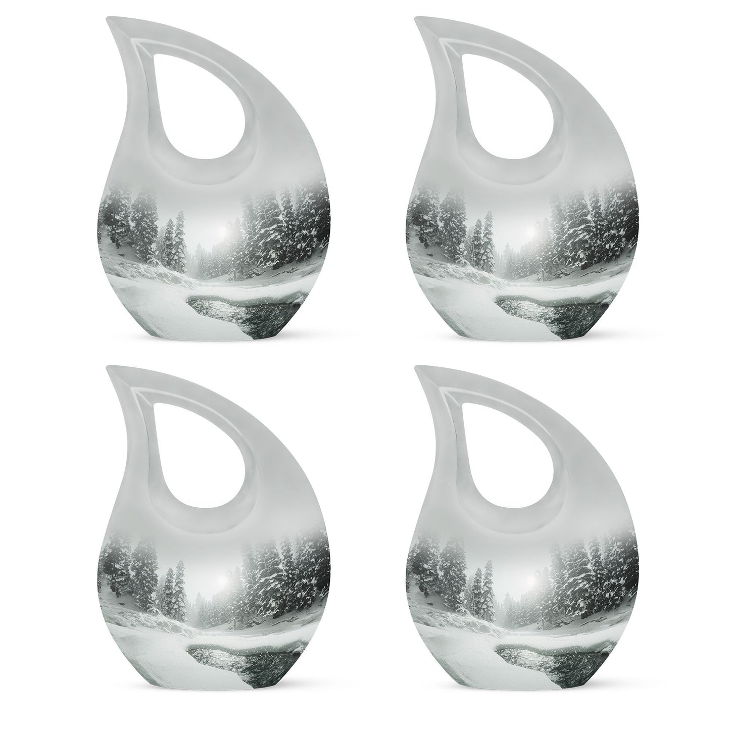 10-inch Mountain Winter Urn 