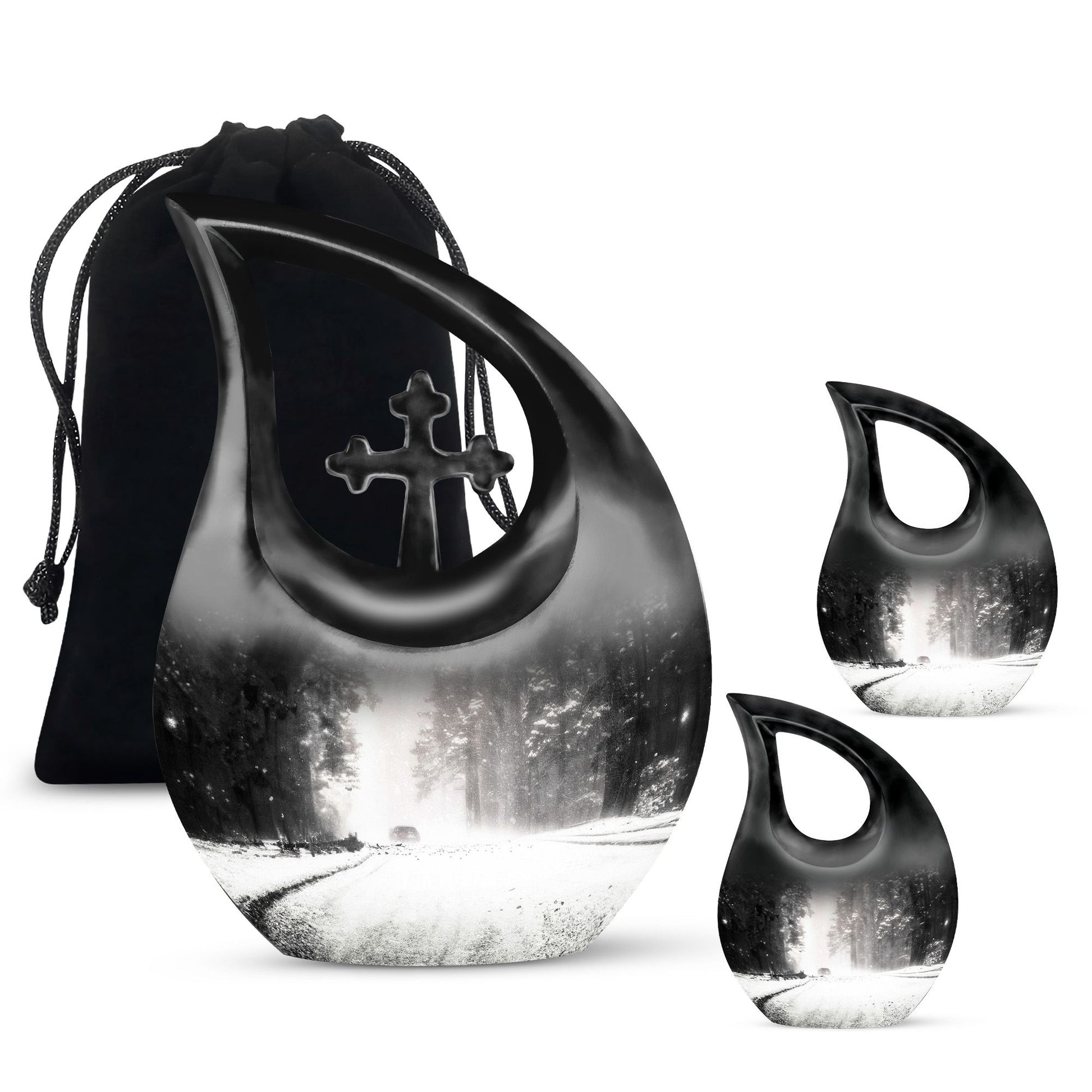 Mountain Winter Urn