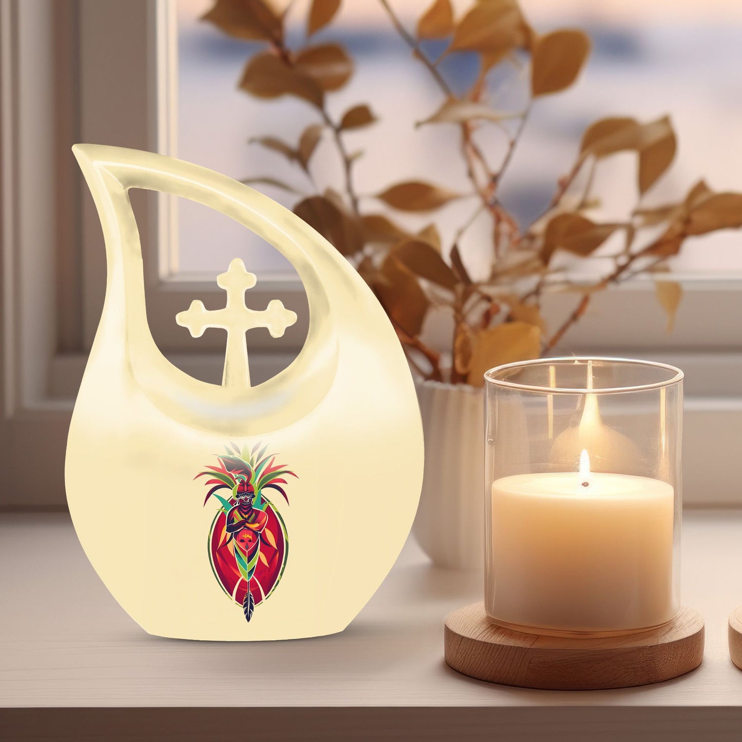 10-inch Native American urn