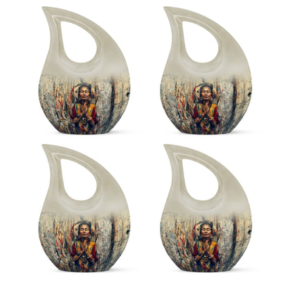 10-inch Native American Cross Drop urn