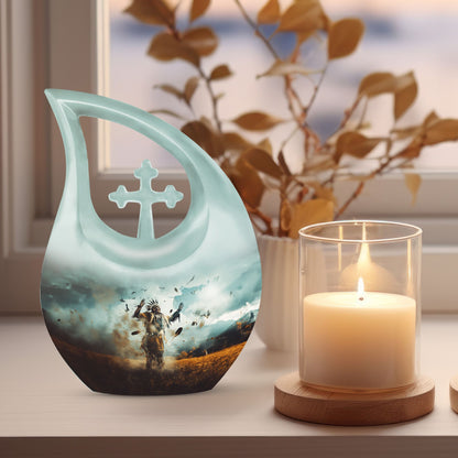 10-inch Native American memorial urn 