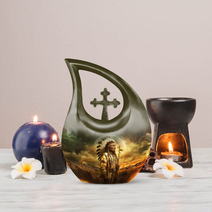 Affordable 10 Inch Native American urn 