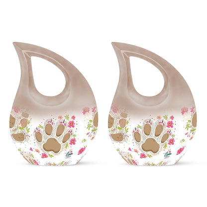 Cross Drop design 10-inch Paws Urn 