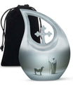10 Inch Shepherd Themed Cross Drop Cremation Urn 