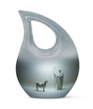 10 Inch Shepherd Themed Cross Drop Cremation Urn 