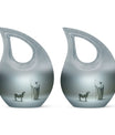 10 Inch Shepherd Themed Cross Drop Cremation Urn 