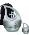 10 Inch Shepherd Themed Cross Drop Cremation Urn 