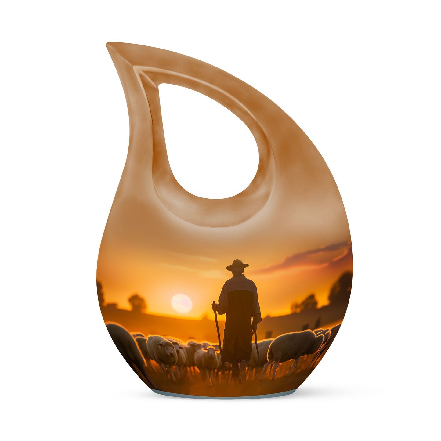 Shepherd themed 10-inch urn