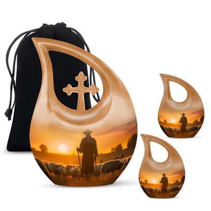 Shepherd themed 10-inch urn