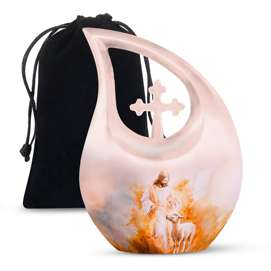 10-inch Shepherd-themed Aluminium Large Urn