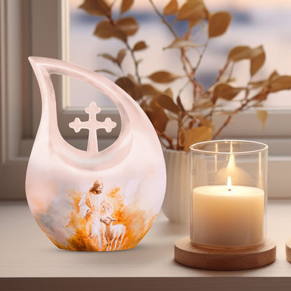 10-inch Shepherd-themed Aluminium Large Urn