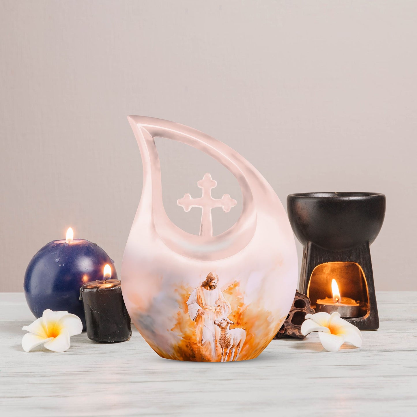 10-inch Shepherd-themed Aluminium Large Urn