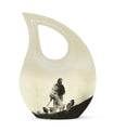 Large Shepherd-themed Memorial Urn 
