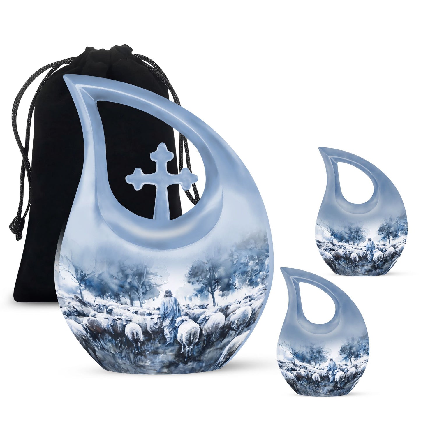 10-inch Shepherd themed urn