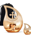 10 Inch Cross Drop Brother and Sister Urn, 