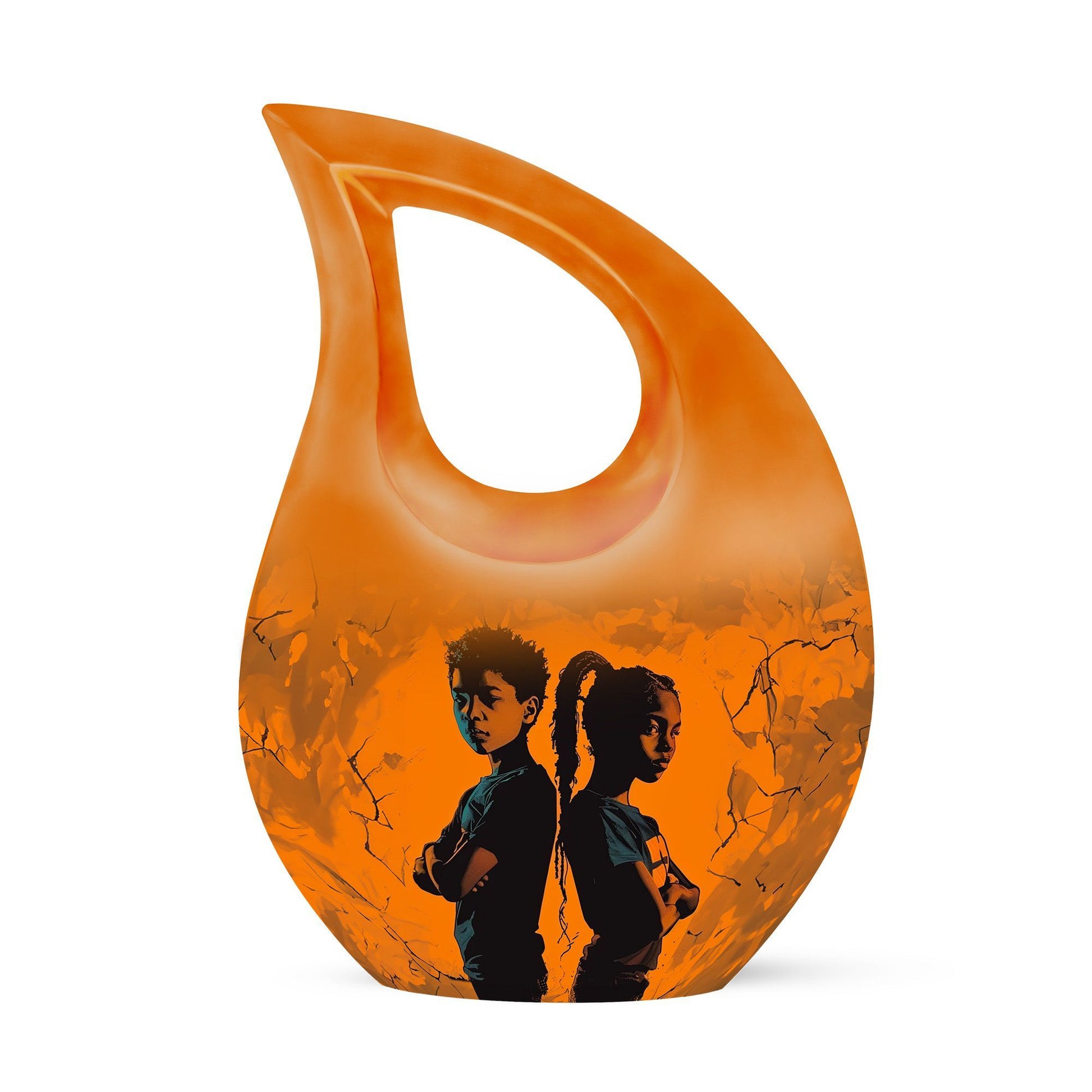 Pink Brother And Sister Urn 
