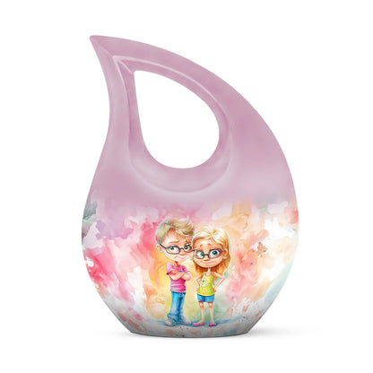 10-Inch Aluminium Brother and Sister Large Urn 